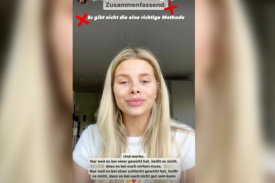 Model und Influencerin Larissa Neumann (23) sprach am Donnerstagabend in mehreren Instagram-Storys über das Thema Schwangerschafts-Verhütung.