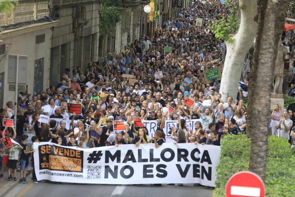 Tausende protestierten auf Mallorca gegen Massentourismus.