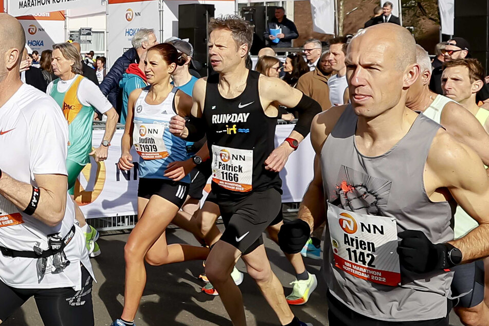 Selbst auf dem Asphalt schnell unterwegs: Ex-Bayern-Star Robben kann auch Marathon!