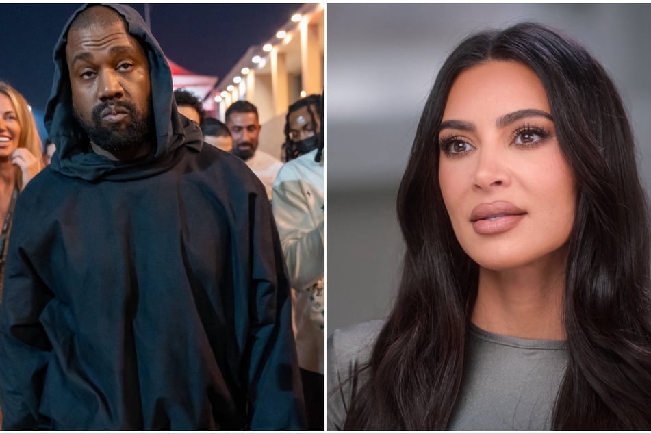 Kanye West (l.) apparently accused Kim Kardashian of "faking" her horrific Paris robbery in 2016.