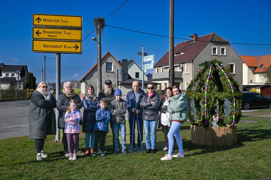 Die Döbraer sind mit der Umsiedlung des Storchs nicht einverstanden.