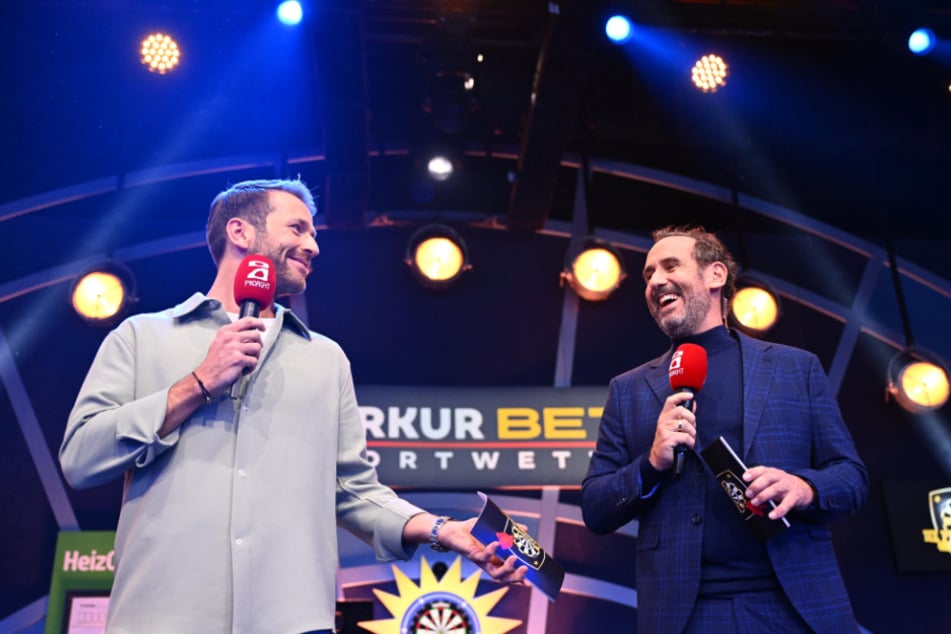 Der Moderator (l.) soll ein privates Video von Amira Aly und Olli Pocher weiterverbreitet haben.