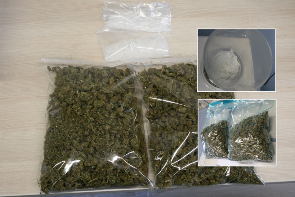Die Beamten fanden in der Wohnung des Beschuldigten unter anderem etwa ein Kilogramm Marihuana sowie insgesamt etwa 140 Gramm Crystal.