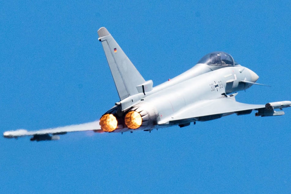 Zum Einsatz kommen bei der Übung Kampfjets vom Typ Eurofighter.