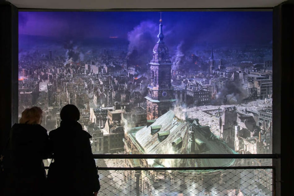 Derzeit wird das Panoramabild "Dresden 1945" in Dresdens ungewöhnlichstem Museum gezeigt.
