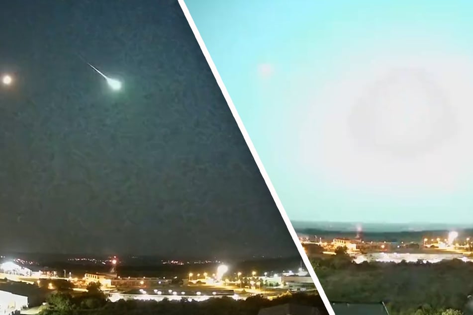 Asteroiden & Meteoriten: Grünes Licht sorgt für Aufregung: Meteoroid explodiert nachts über Deutschland