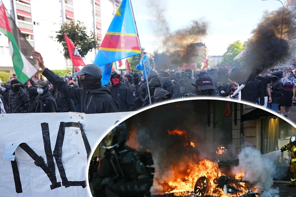 Zum Start vom G7-Gipfel: Proteste enden in heftiger Straßenschlacht