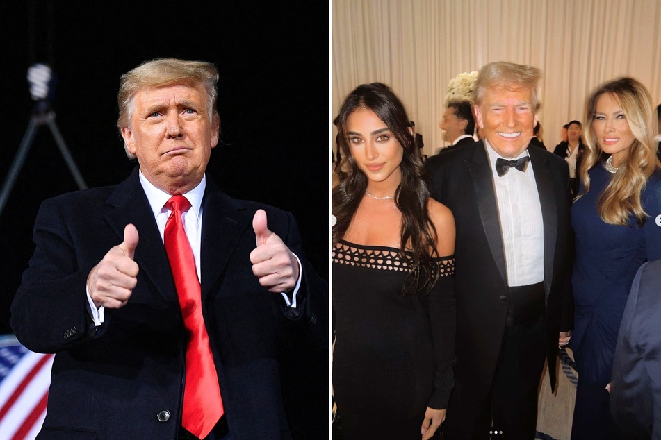 Donald and Melania Trump (r) were recently photographed while attending an event in Florida, marking the first time they have been seen in public together in weeks.