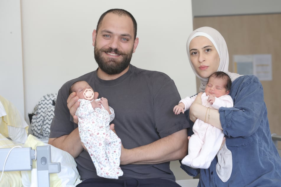 Die glückliche Familie konnte die Klinik schon wieder verlassen.