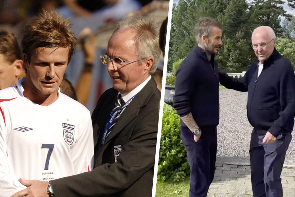 Gänsehaut-Moment: Hier zeigt David Beckham seinen letzten Abschied von Trainer Eriksson (†76)