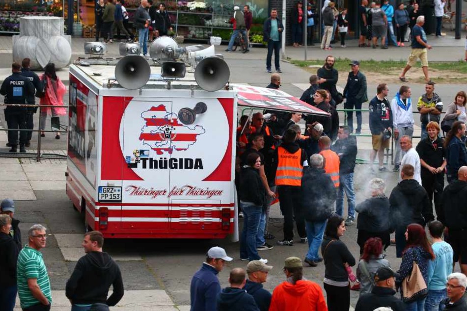Thügida ruft, wie hier in Gera, immer wieder zu Demonstrationen auf.