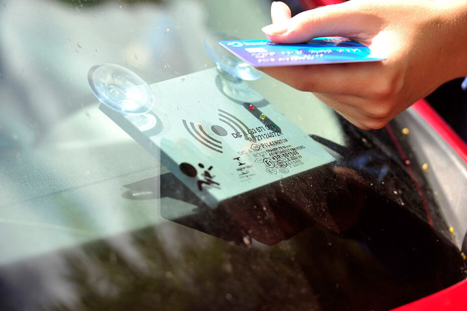 Zum Öffnen der Autos benötigt man eine Kundenkarte.