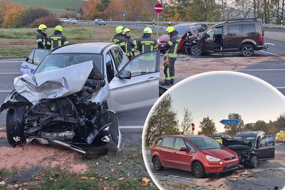 Drei Verletzte nach Frontal-Crash an A4-Abfahrt!