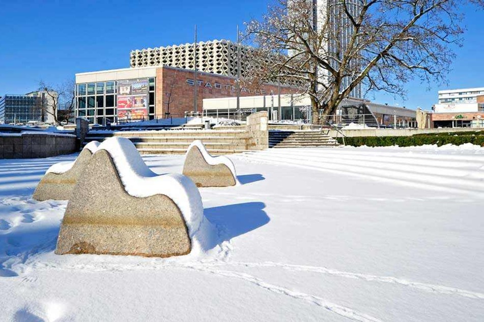 So schöne Winterlandschaften wie hier in Chemnitz gibt es nur selten, auch wenn die Großstadt noch mit zu den schneereichsten Deutschlands gehört.