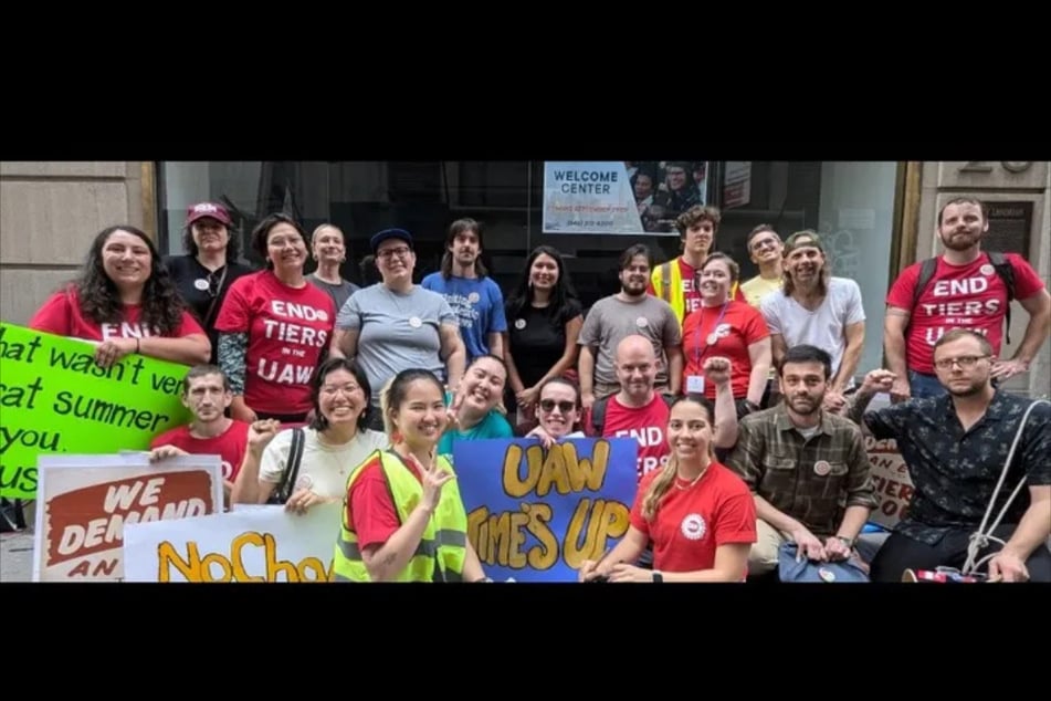 UAW Staff United members are demanding greater job security and better working conditions from the United Auto Workers union.