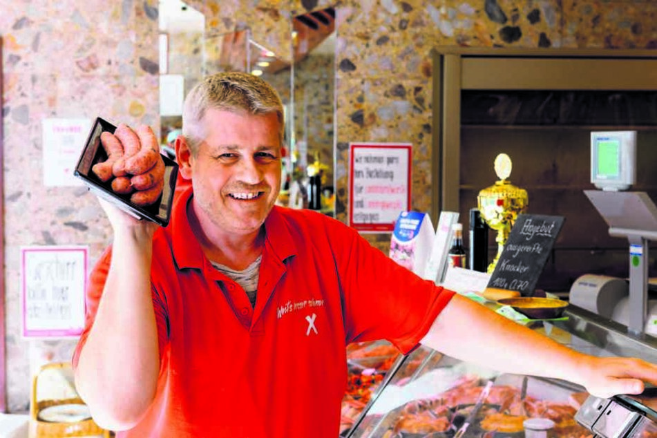 Neustadt-Fleischer Sven Creutz (48) produziert für "WürziBob" die Würzfleisch-Bratwürste.