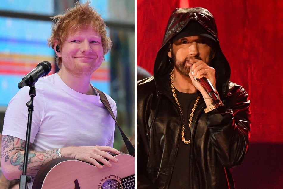 Eminem crashes Ed Sheeran concert with epic Detroit performance