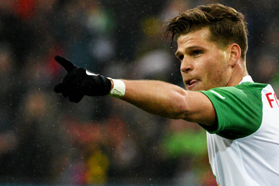 Florian Niederlechner erzielte gegen Dortmund seine Saisontore neun und zehn für den FC Augsburg.