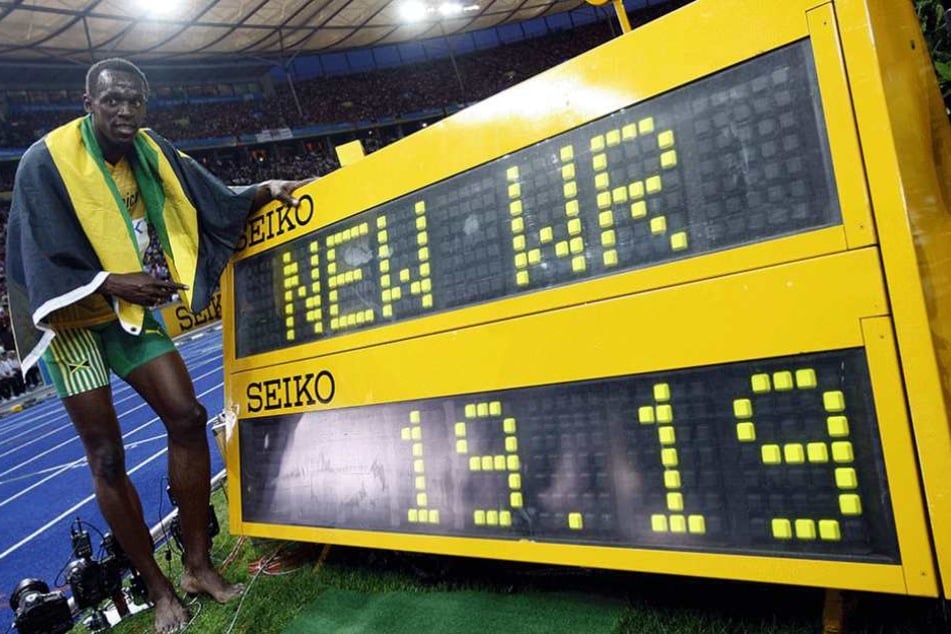 Usain Bold stellte 2009 im Berliner Olympiastadion den bis heute gültigen Weltrekord über 200 Meter auf.