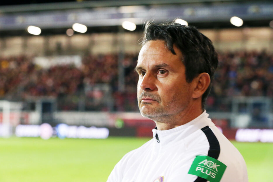 "Very pissed!" Aues Coach Dirk Schuster war zu Recht total enttäuscht von der Vorstellung seiner Mannschaft