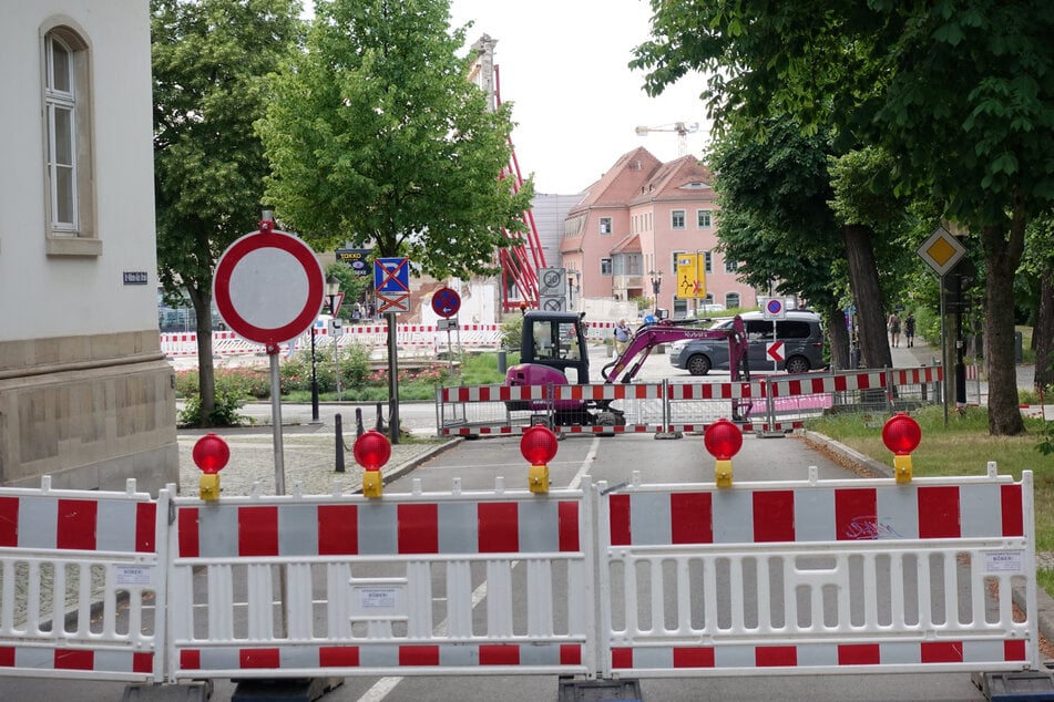 Auf der Dr.-Wilhelm-Külz-Straße ist ein Abschnitt gesperrt.
