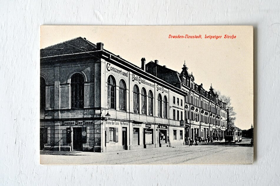 Die alte Postkarte zeigt das ehemalige Concert- und Balletablissement "Stadt Bremen".