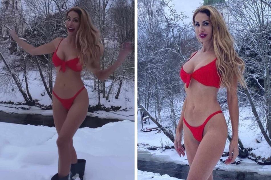Dschungelcamp: Teppichluder Janina Youssefian bringt hier nicht nur den Schnee zum Schmelzen