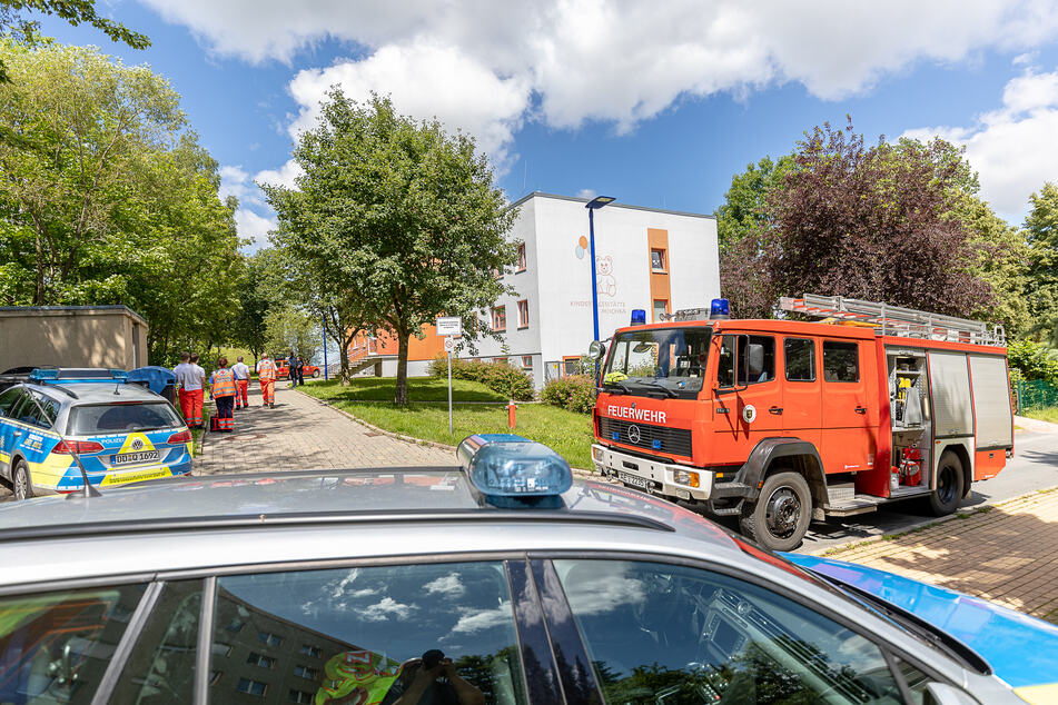 Feuerwehreinsatz am Montagnachmittag in der Kita "Mischka" in Auerbach! Gegen 14 Uhr wurde dort der Feueralarm ausgelöst.