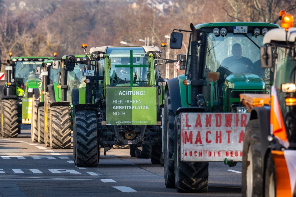 Am Mittwoch machen sich zahlreiche Landwirte auf den Weg zu einer Kundgebung in Dresden.