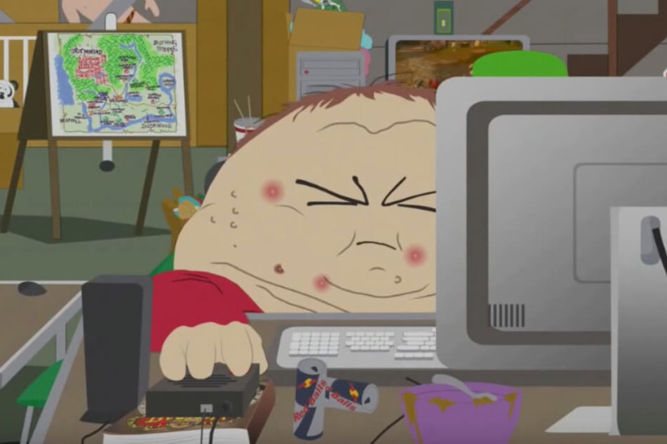 In "South Park" zockt Eric Cartman am Rechner und will keine Klo-Pause einlegen... (Screenshot)