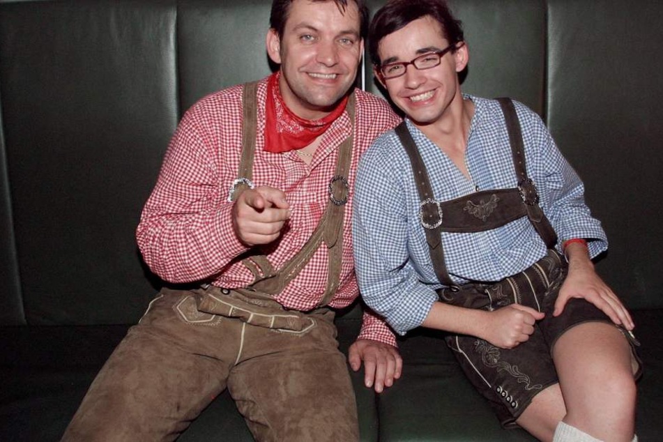 Vater Günther und Daniel beim Oktoberfest im Jahr 2004.