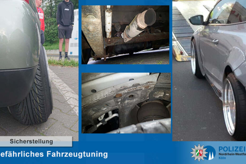Die Tuner hatten ihre Autos unter anderem tiefergelegt und breite Felgen aufgezogen.