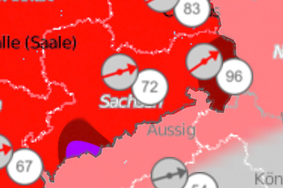 Für Sachsen liegt eine Warnung vor Orkanböen vor.