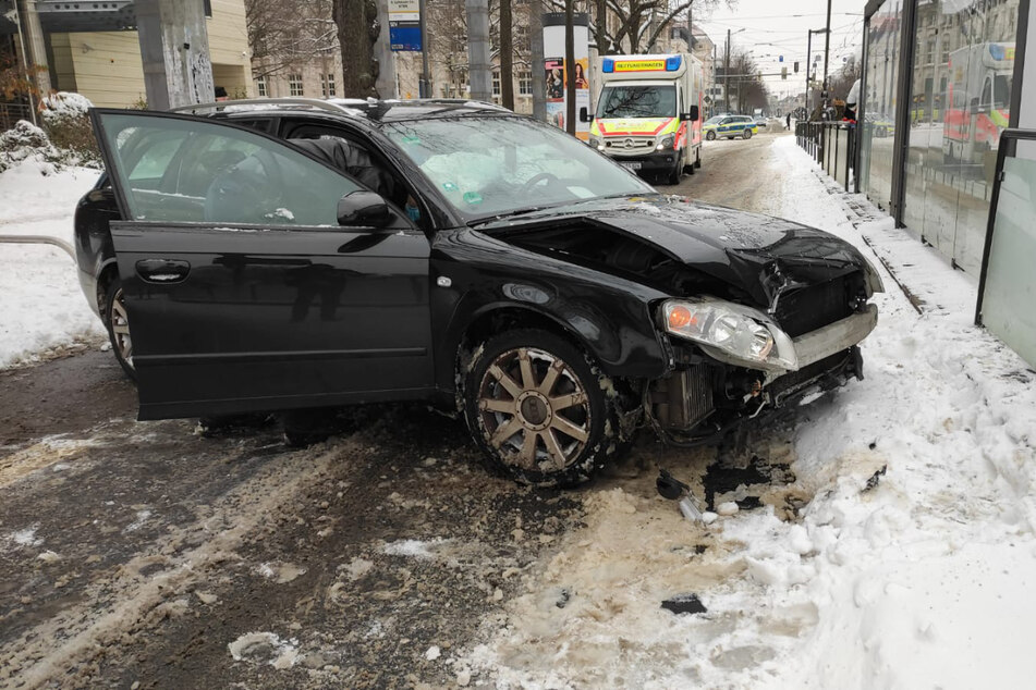 ... und wurde danach wieder auf die Straße geschleudert.