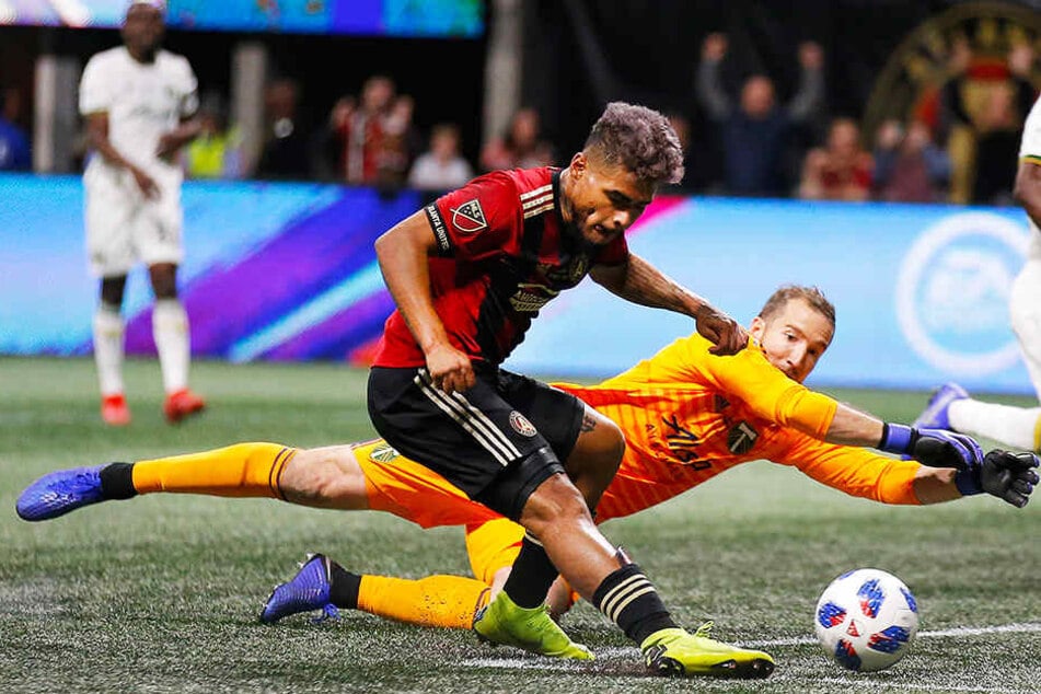 Torschützenkönig Josef Martinez (vorne) trifft mit seinem 35. Saisontor zum 1:0 für Atlanta United.