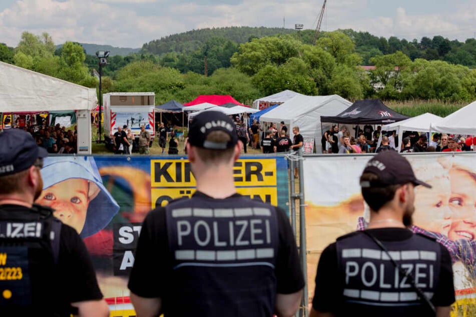 Am Neonazi-Festival in Themar nahmen etwa 1900 Besucher teil.