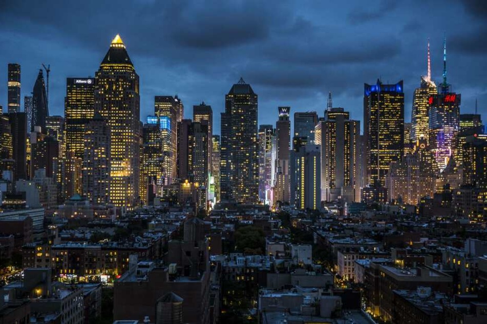 Die Skyline von New York City.