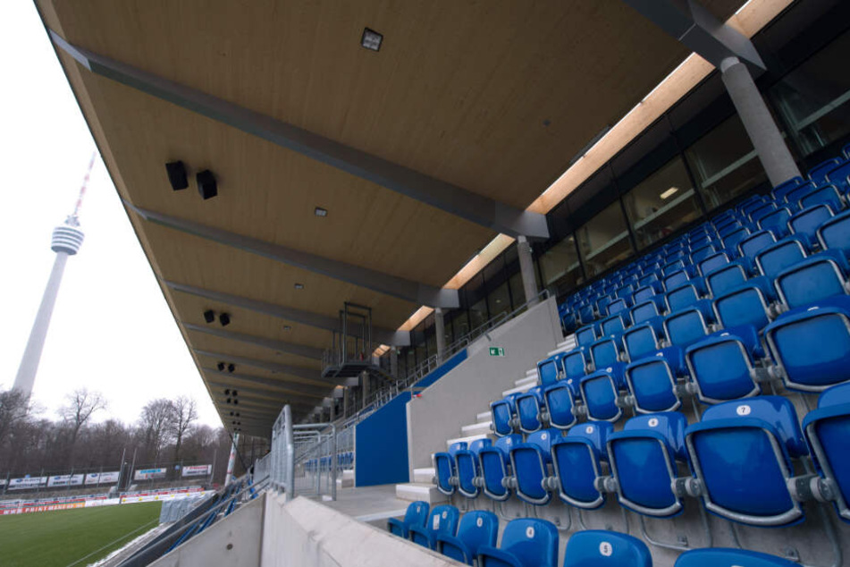 Stuttgarter Kickers: Das leere Stadion an der Waldau.