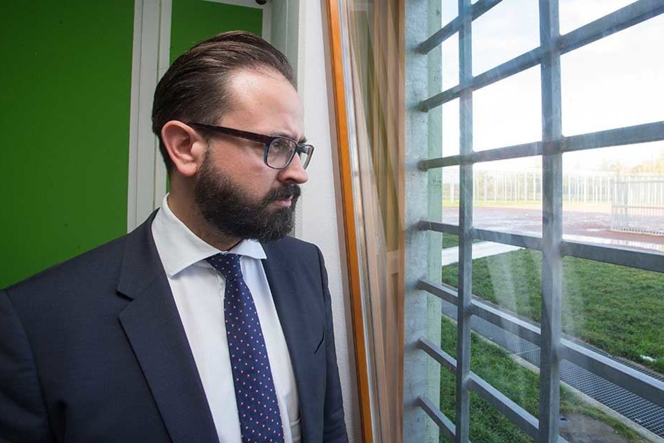 Sachsens Justizminister Sebastian Gemkow bei einem Besuch der Jugendjustizvollzugsanstalt Regis-Breitingen.