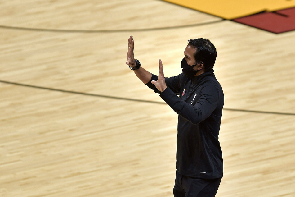 Miami Heat coach Erik Spoelstra is facing a first-round exit less than a year after making the finals.