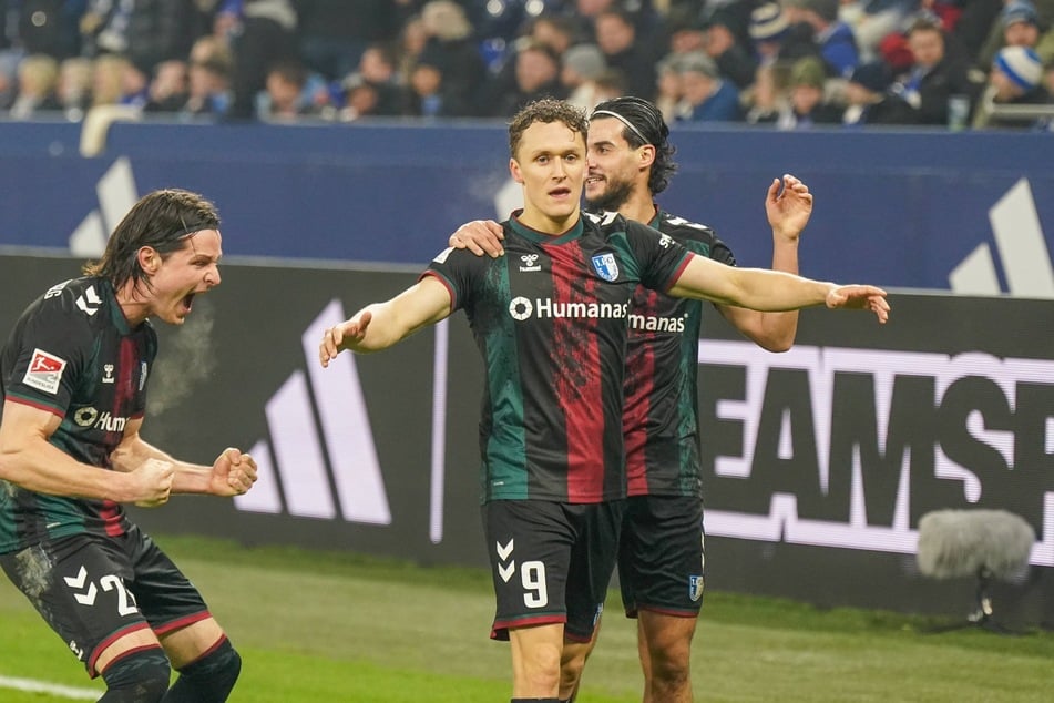 Martijn Kaars ist Mann des Spiels! Dem Stürmer vom 1. FC Magdeburg gelang ein Viererpack.