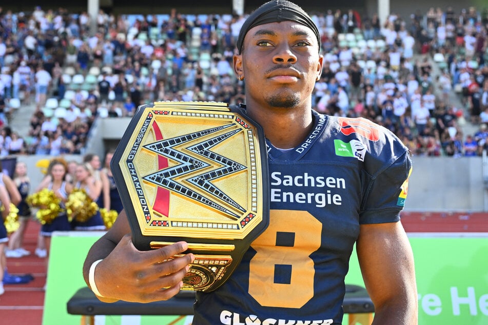 Mit zwei Touchdowns hätte sich Tofunmi Lala den Gürtel verdient - wie viele andere Spieler der Defense.