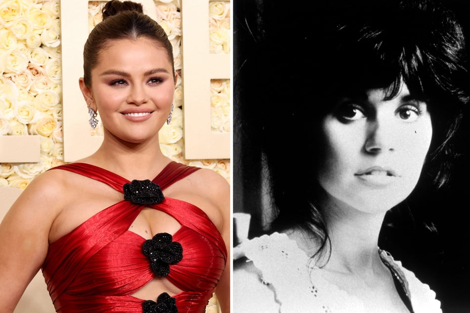 Selena Gomez will portray singer Linda Ronstadt (r) in a new biopic.