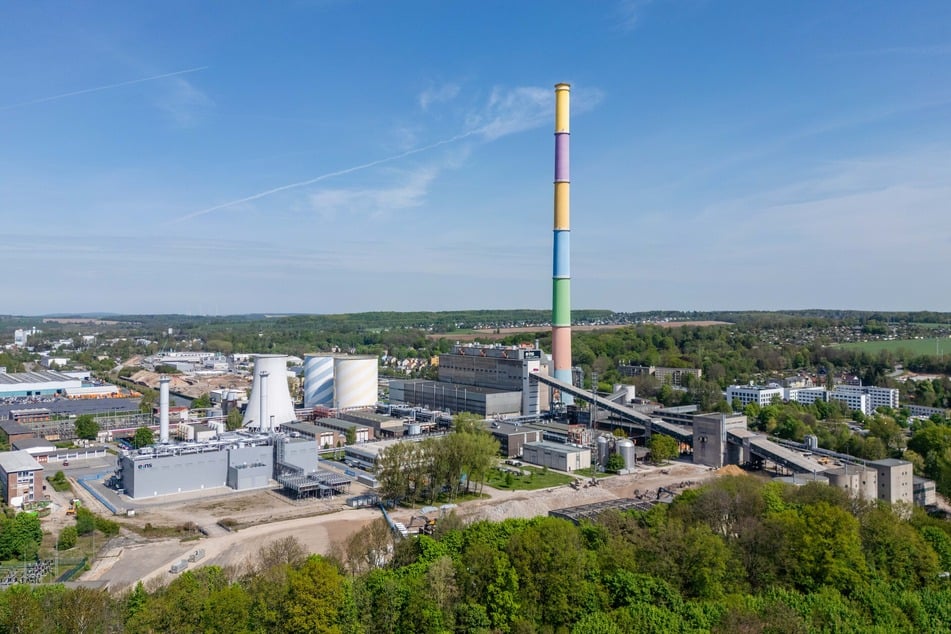 Die Chemnitzer Esse ist eines der Wahrzeichen der Stadt.