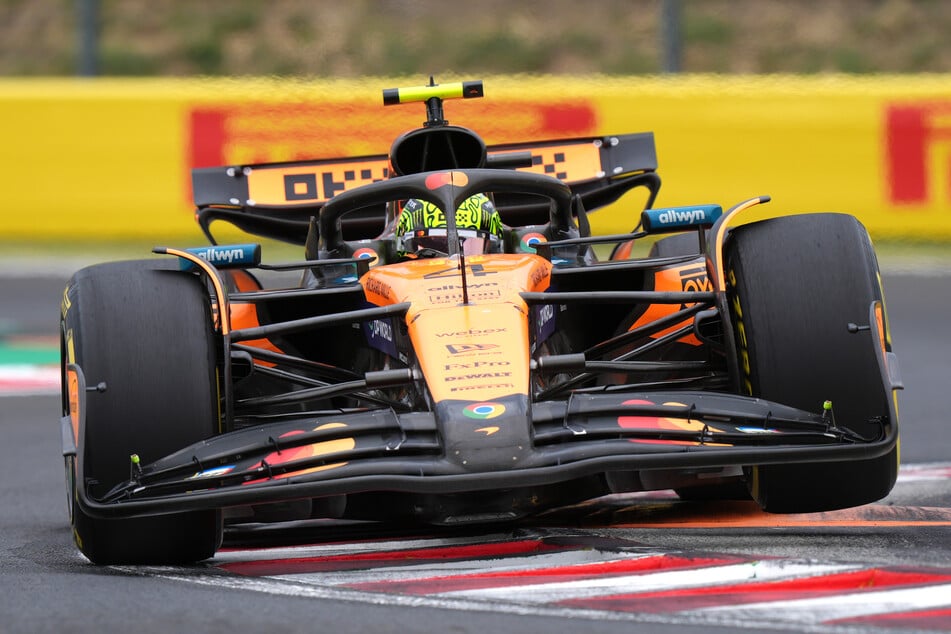 Lando Norris setzte sich knapp gegen seinen Teamkollegen Oscar Piastri durch.