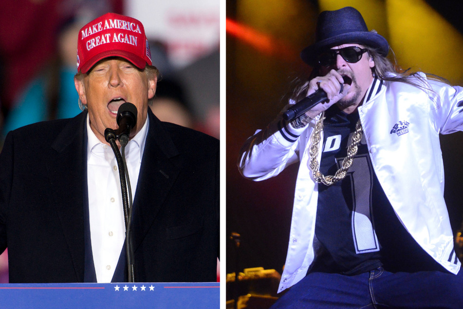 Donald Trump (l.) and Kid Rock (r.) are apparently golfing buddies, and have talked foreign policy.