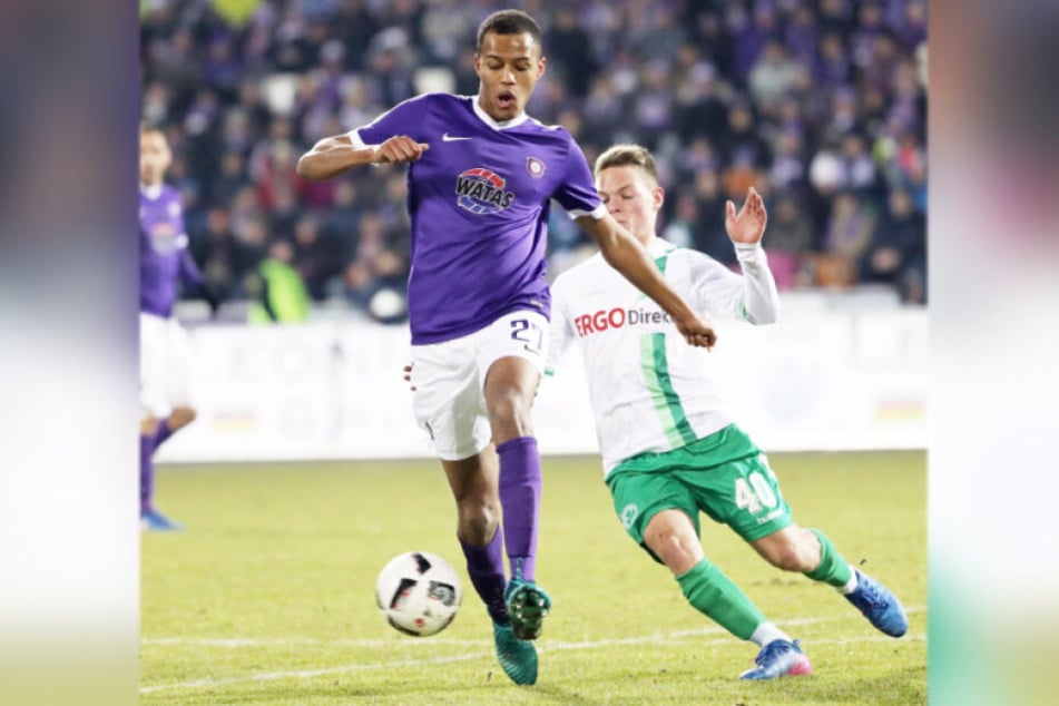 Im Februar 2017 spielte Louis Samson (l.) mit Aue gegen Fürth - damals gab es im Erzgebirge ein 0:0.