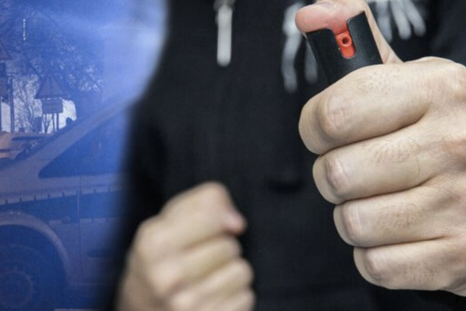 Der ältere Herr wurde mit Pfefferspray bedroht.