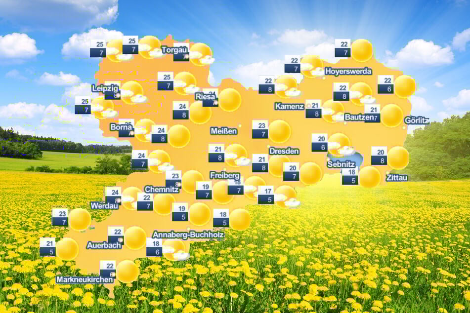 In Sachsen hält am Wochenende der Sommer Einzug.