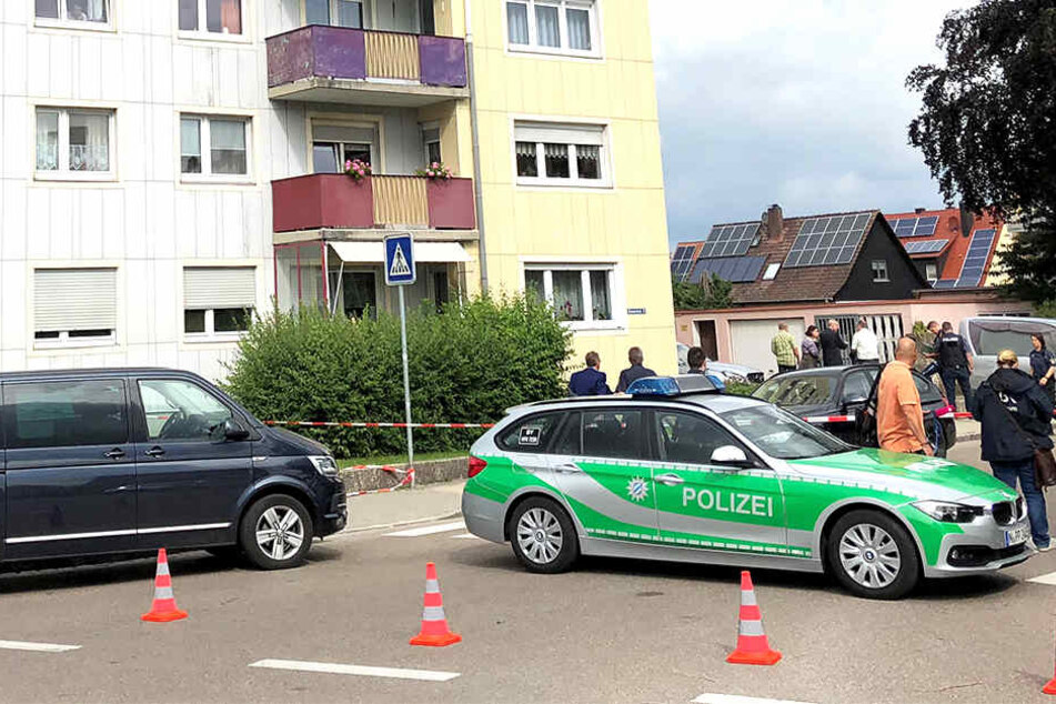Die Polizei untersucht den Tatort in Mittelfranken.